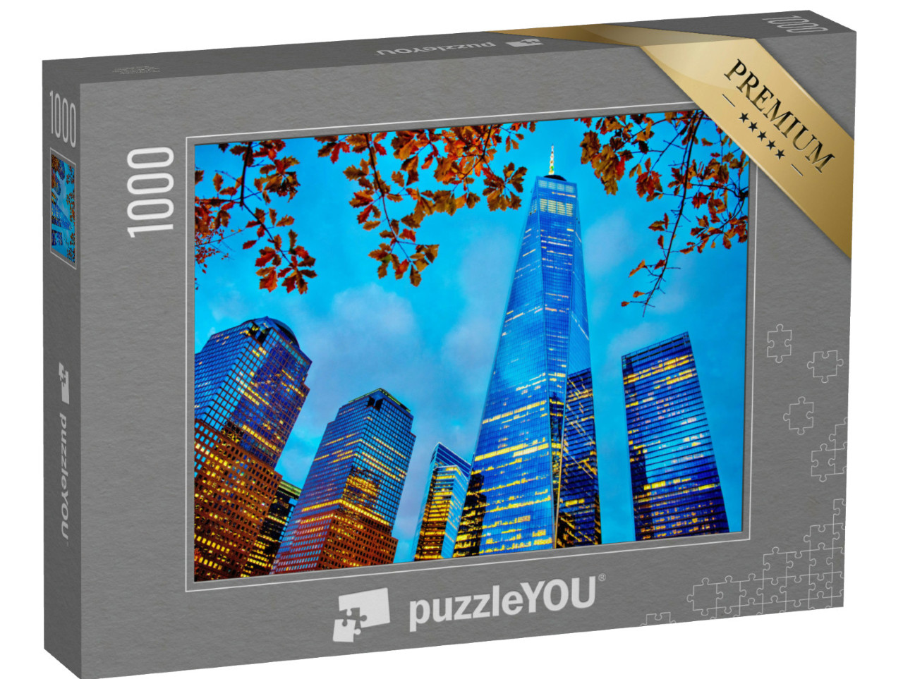 Puzzle 1000 pezzi „La Freedom Tower al One World Trade Centre al tramonto“