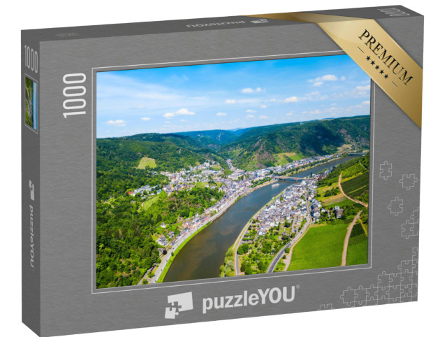 Puzzle 1000 pezzi „La pittoresca città di Cochem nella valle della Mosella, Germania“