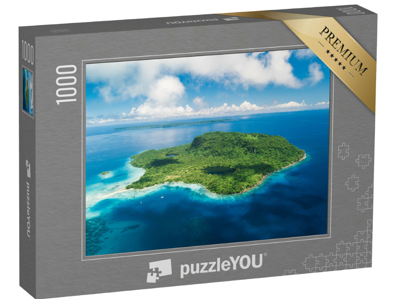 Puzzle 1000 pezzi „Un'isola paradisiaca al largo di Santo, Vanuatu“