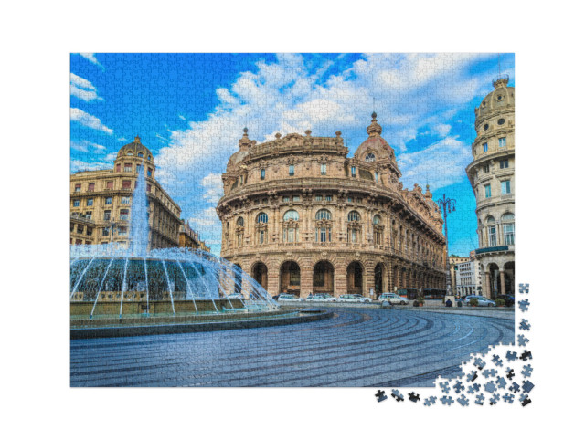 Puzzle 2000 pezzi „Piazza De Ferrari a Genova“