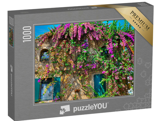 Puzzle 1000 pezzi „bougainvillea a Sirmione lago di Garda Italia“