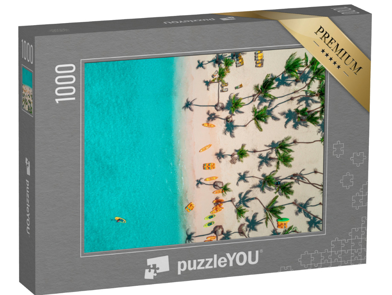 Puzzle 1000 pezzi „Vista aerea della località caraibica Bavaro, Repubblica Dominicana“