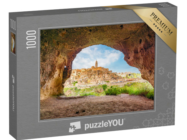 Puzzle 1000 pezzi „Grotta: Sassi di Matera in Basilicata, Italia meridionale“