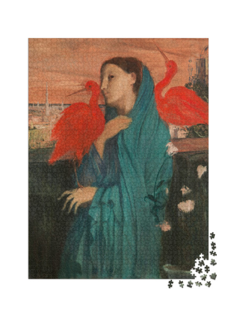 Puzzle 2000 pezzi „Edgar Degas - Giovane donna con ibis“