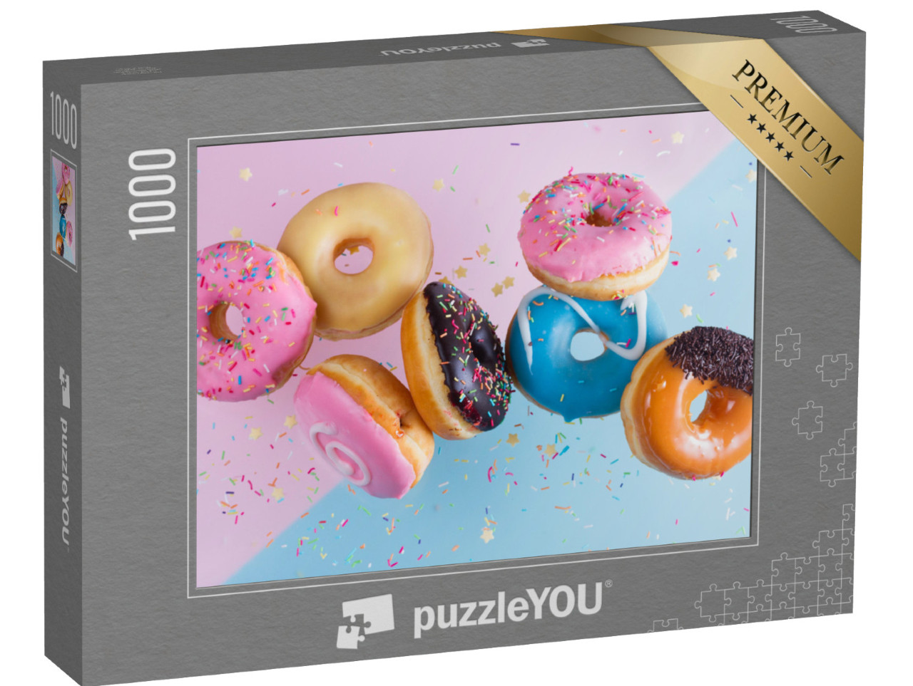 Puzzle 1000 pezzi „Ciambelle volanti“