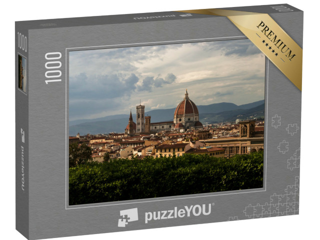 Puzzle 1000 pezzi „Paesaggio della cattedrale di Firenze. Cattedrale di Santa Maria del Fiore“