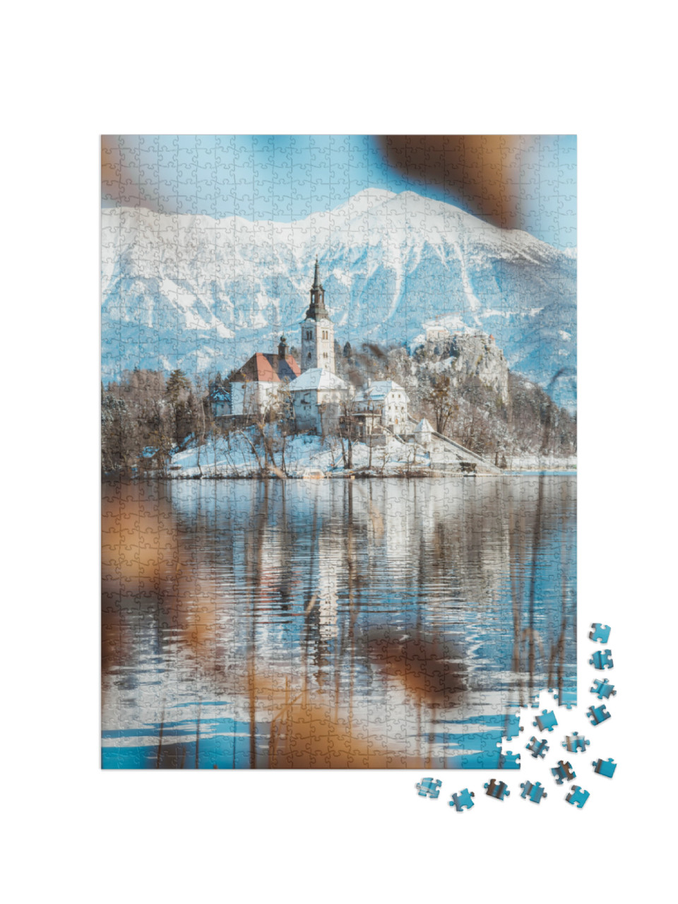 Puzzle 1000 pezzi „Vista di Bled, Blejski otok, Slovenia“