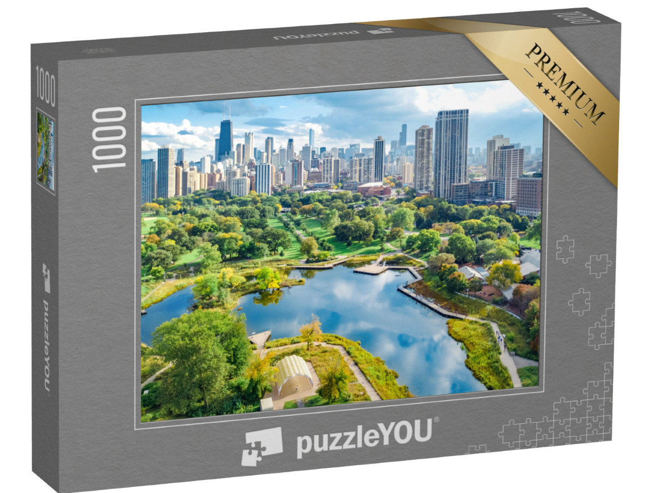 Puzzle 1000 pezzi „Skyline di Chicago, Illinois, USA“