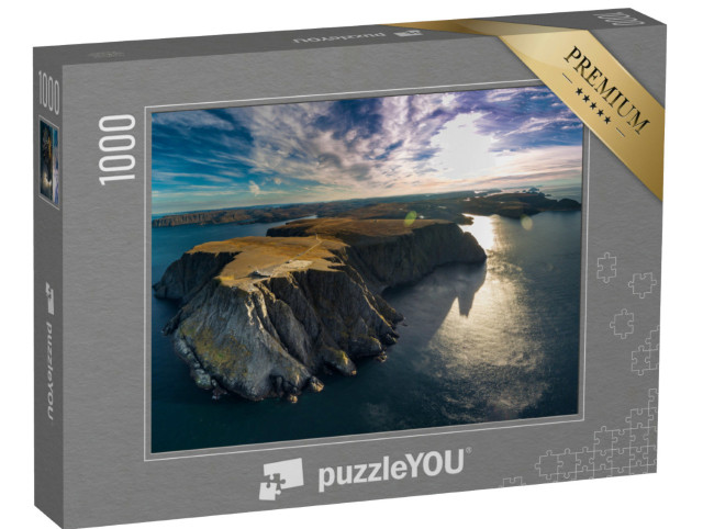 Puzzle 1000 pezzi „Vista aerea di Nordkapp nella parte più esterna della Norvegia“