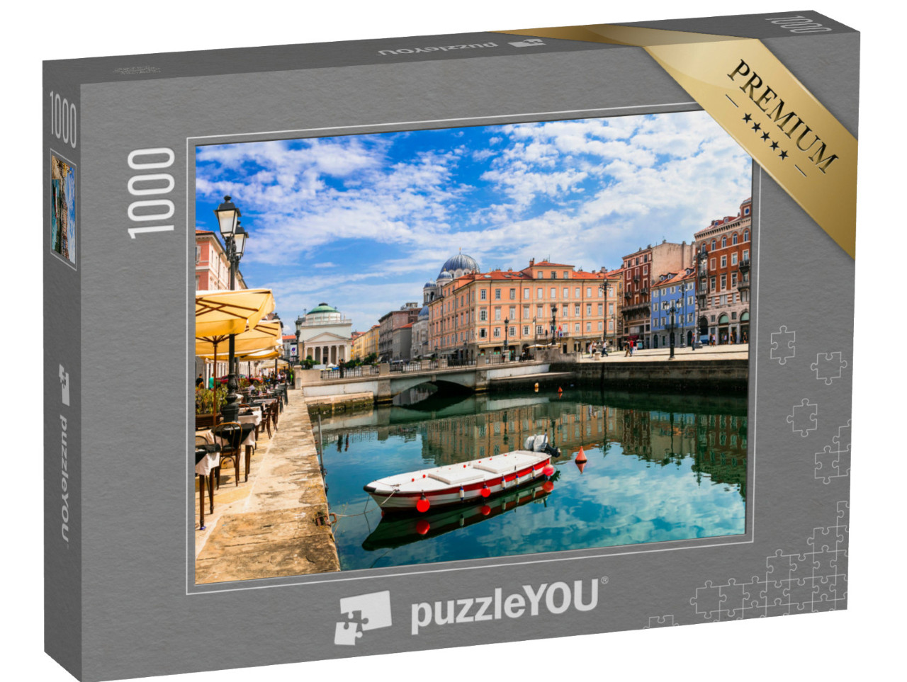 Puzzle 1000 pezzi „Luoghi di interesse e bellezze del Nord Italia - Trieste città elegante“