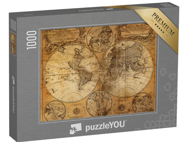 Puzzle 1000 pezzi „Vecchio mappamondo del 1746“