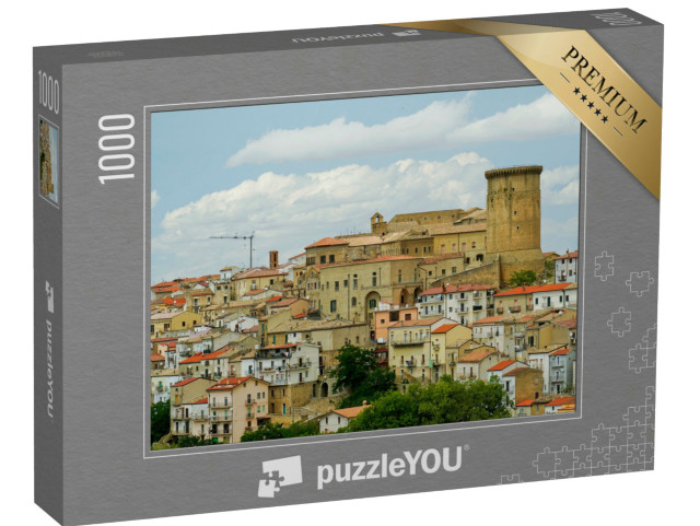 Puzzle 1000 pezzi „Panorama del borgo medievale di Tricarico,Matera,Basilicata,Italia“