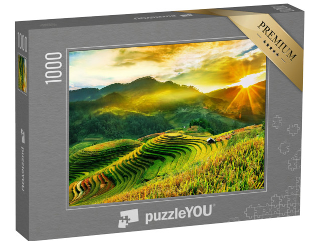 Puzzle 1000 pezzi „Campi di riso terrazzati in Vietnam“