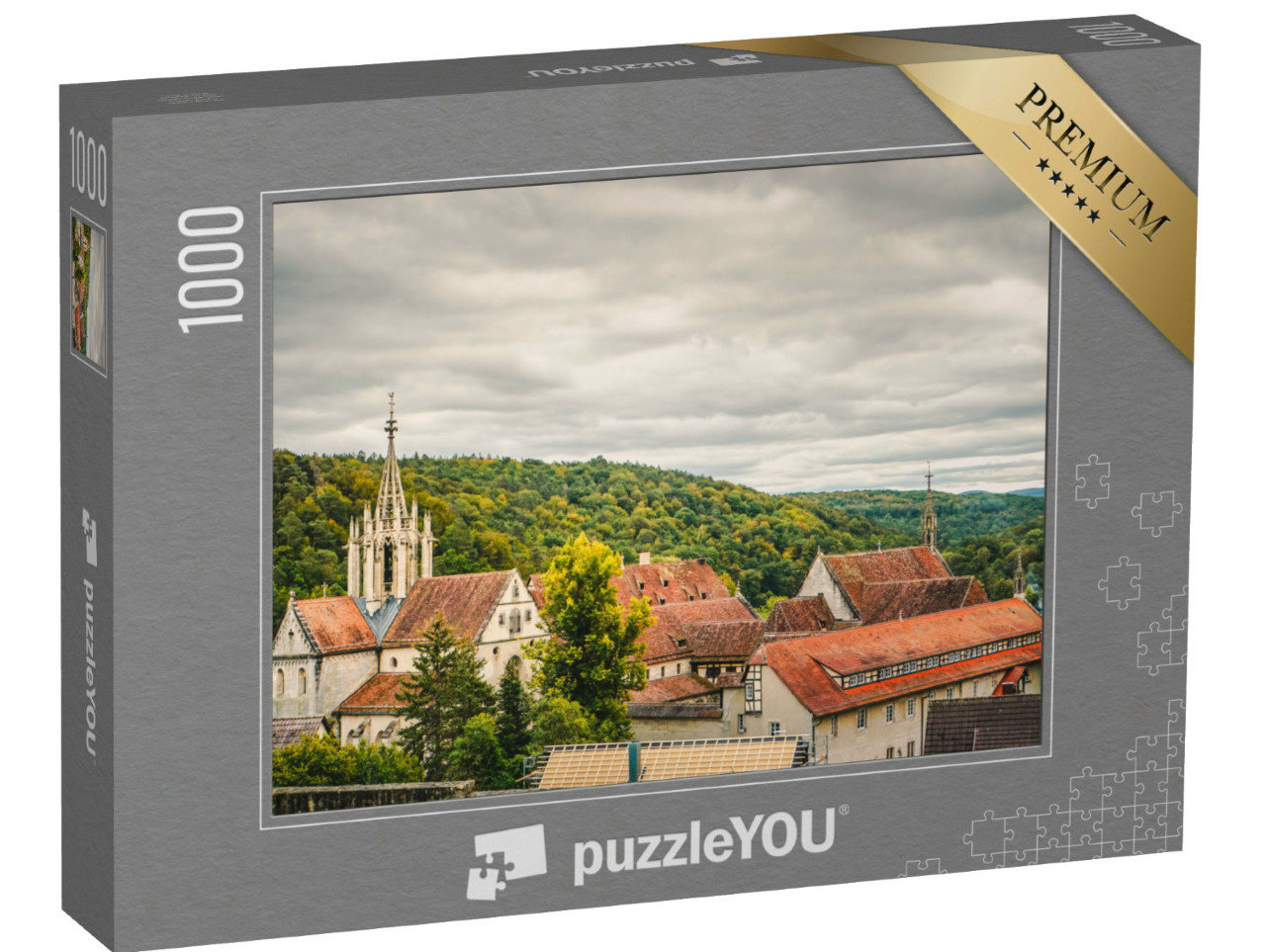 Puzzle 1000 pezzi „Il monastero di Bebenhausen nello Schönbuch in autunno“