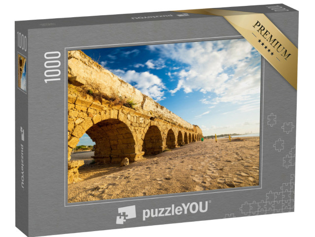 Puzzle 1000 pezzi „Rovine dell'antico equadotto di Cesarea, Israele“