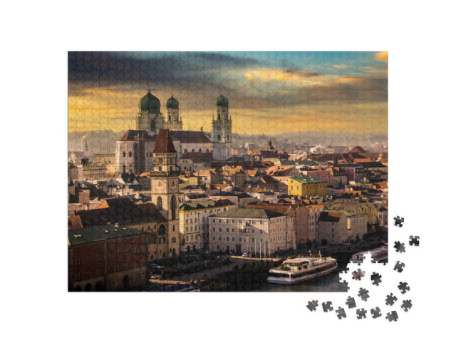 Puzzle 1000 pezzi „Passau sul Danubio, Germania“