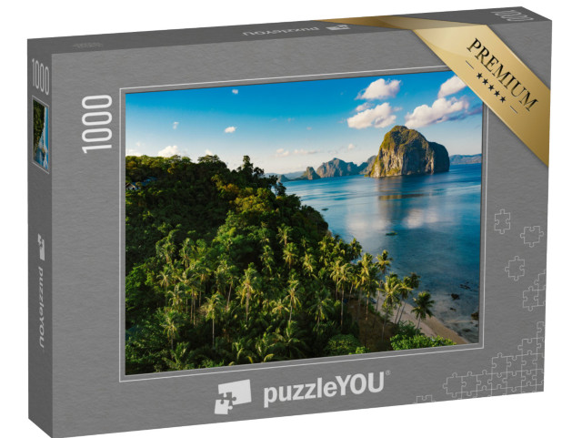 Puzzle 1000 pezzi „Spiaggia di Las Cabanas, provincia di Palawan, Filippine“