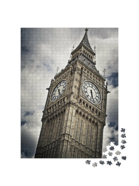 Puzzle 1000 pezzi „Atmosfera del Big Ben, Londra, Inghilterra“