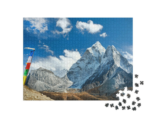 Puzzle 1000 pezzi „Ama Dablam sulla strada per il Campo Base dell'Everest, Nepal“