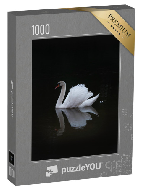 Puzzle 1000 pezzi „Elegante cigno bianco“