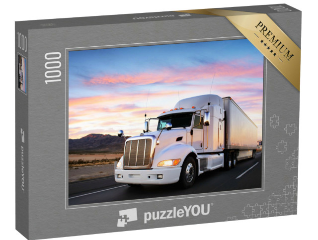Puzzle 1000 pezzi „Autocarro al tramonto“