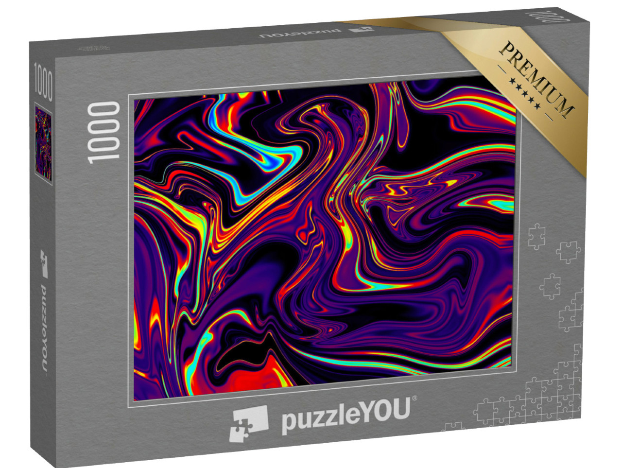 Puzzle 1000 pezzi „Vortici psichedelici abbaglianti“
