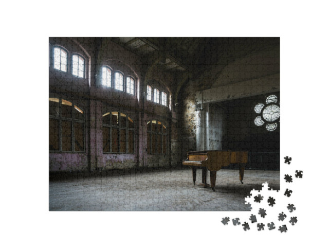 Puzzle 1000 pezzi „Un pianoforte in un luogo sperduto“