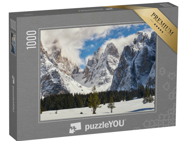 Puzzle 1000 pezzi „Gruppo del Sassolungo dall'Alpe di Siusi“