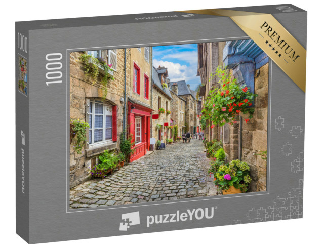 Puzzle 1000 pezzi „Splendida vista su una pittoresca stradina con case storiche tradizionali“
