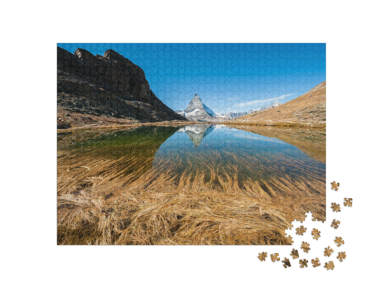 Puzzle 1000 pezzi „Riflesso del Cervino, Alpi svizzere“