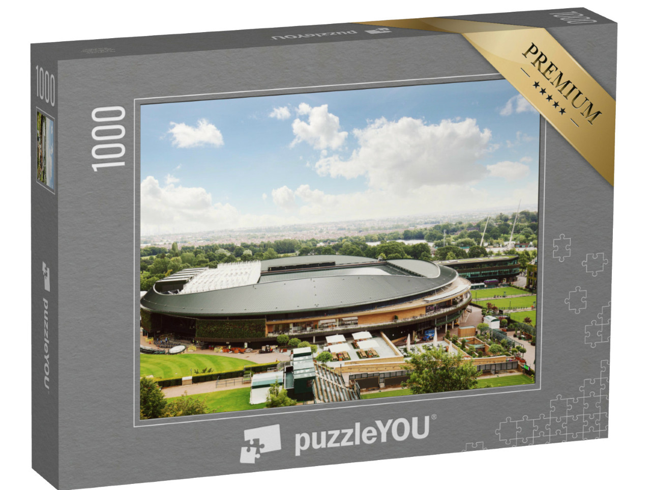Puzzle 1000 pezzi „Stadio di Wimbledon, Londra sullo sfondo“