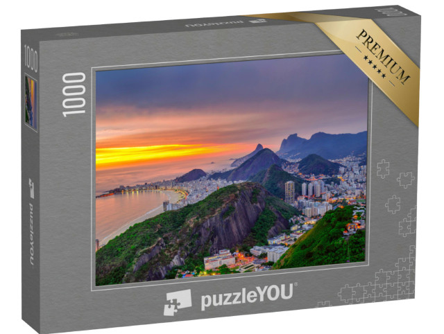 Puzzle 1000 pezzi „Copacabana e Botafogo, Rio de Janeiro“