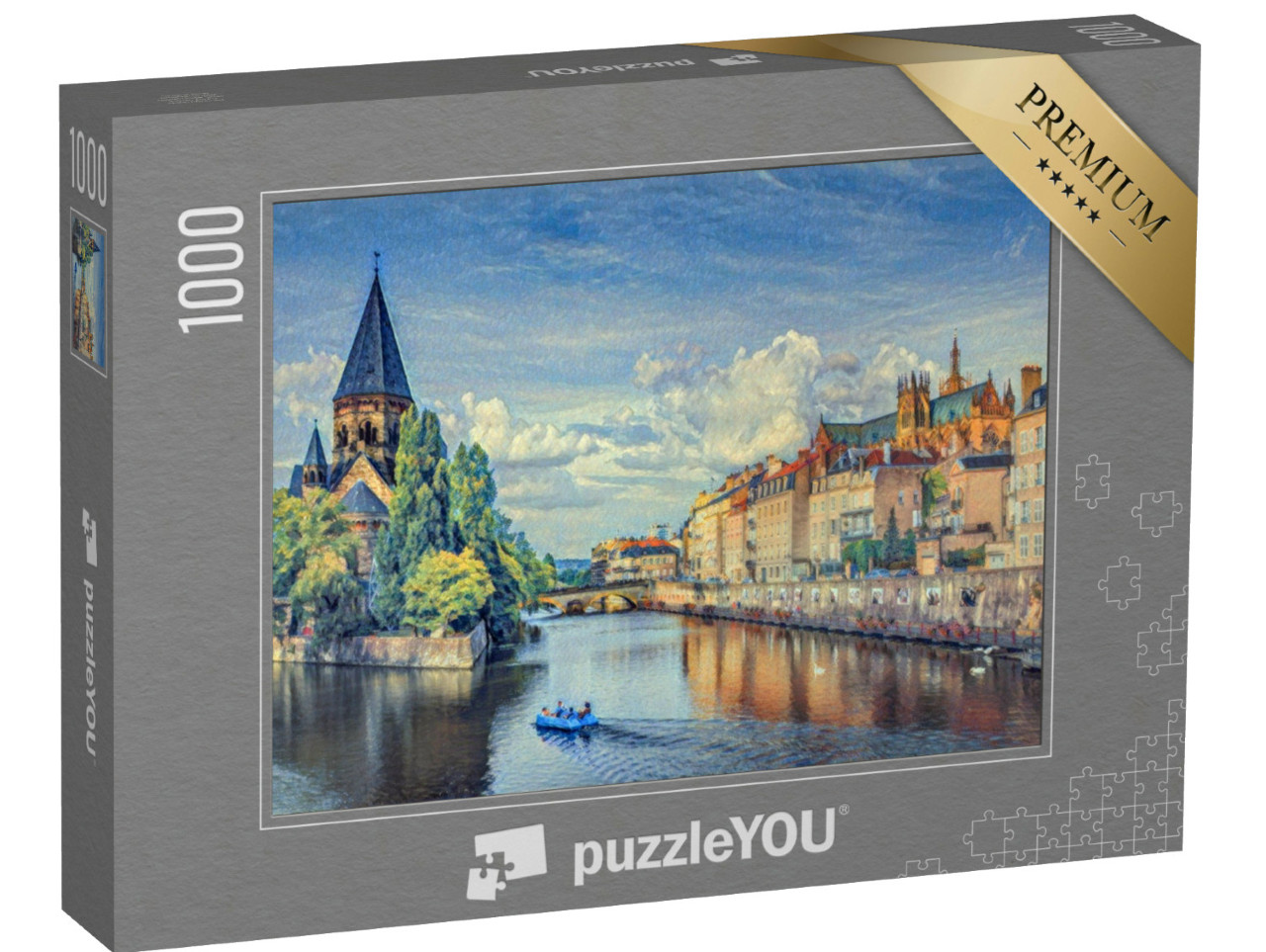 Puzzle 1000 pezzi „nello stile di Paul-Cezanne - Metz, Lorena - Puzzle-Collection Artisti & Dipinti“