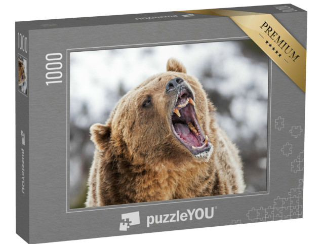 Puzzle 1000 pezzi „Un grizzly ruggente“