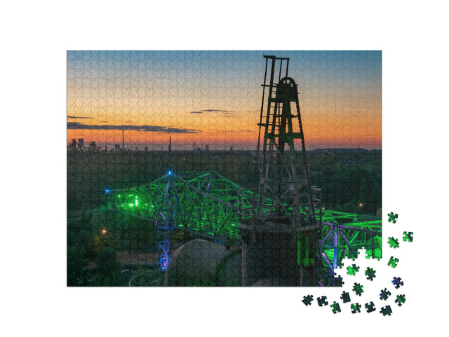 Puzzle 1000 pezzi „Acciaieria vicino a Duisburg, zona della Ruhr, Renania Settentrionale-Vestfalia“