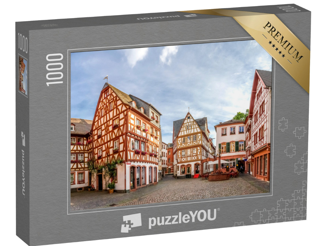 Puzzle 1000 pezzi „Città vecchia di Magonza, Germania“