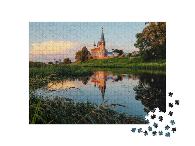 Puzzle 1000 pezzi „Monastero dell'Annunciazione, distretto di Shuysky, Russia“