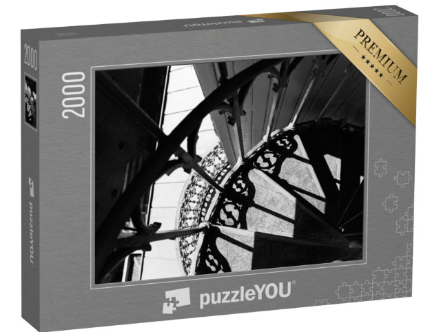 Puzzle 2000 pezzi „Fotografia astratta in bianco e nero con elementi architettonici“