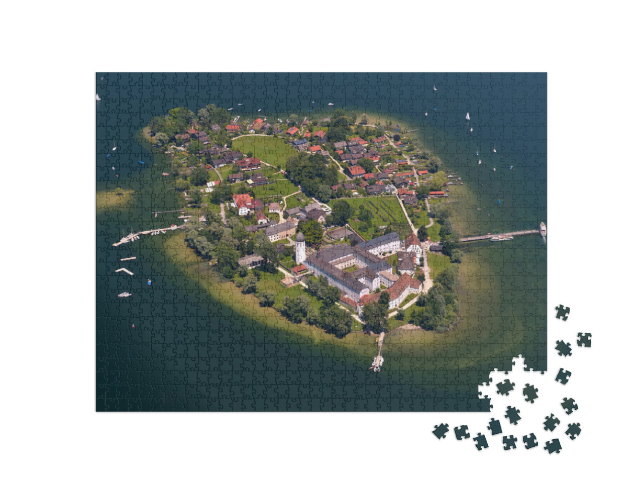 Puzzle 1000 pezzi „Fraueninsel a Chiemsee, Germania“