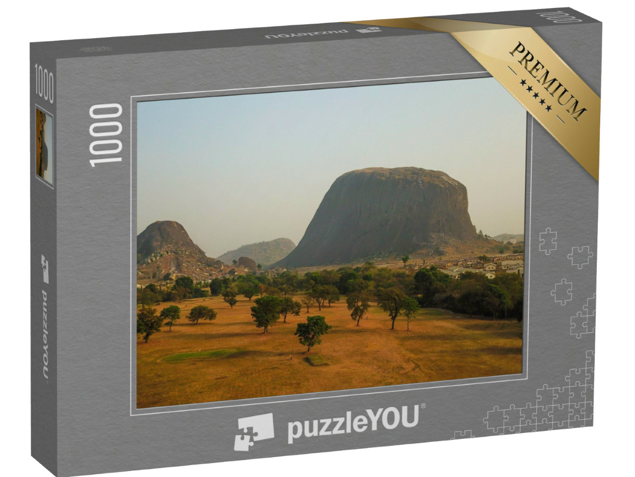 Puzzle 1000 pezzi „Mighty Zuma Rock, Stato del Niger, Nigeria“