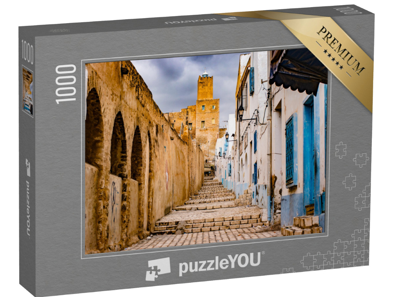 Puzzle 1000 pezzi „Strada attraverso Medina, Tunisia“