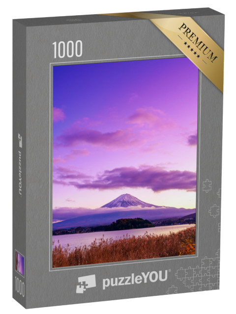 Puzzle 1000 pezzi „Il mistico Monte Fuji, vista dal lago Kawaguchi, Giappone“