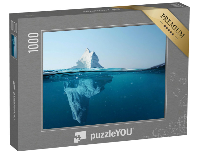 Puzzle 1000 pezzi „Iceberg nell'oceano con vista sott'acqua“