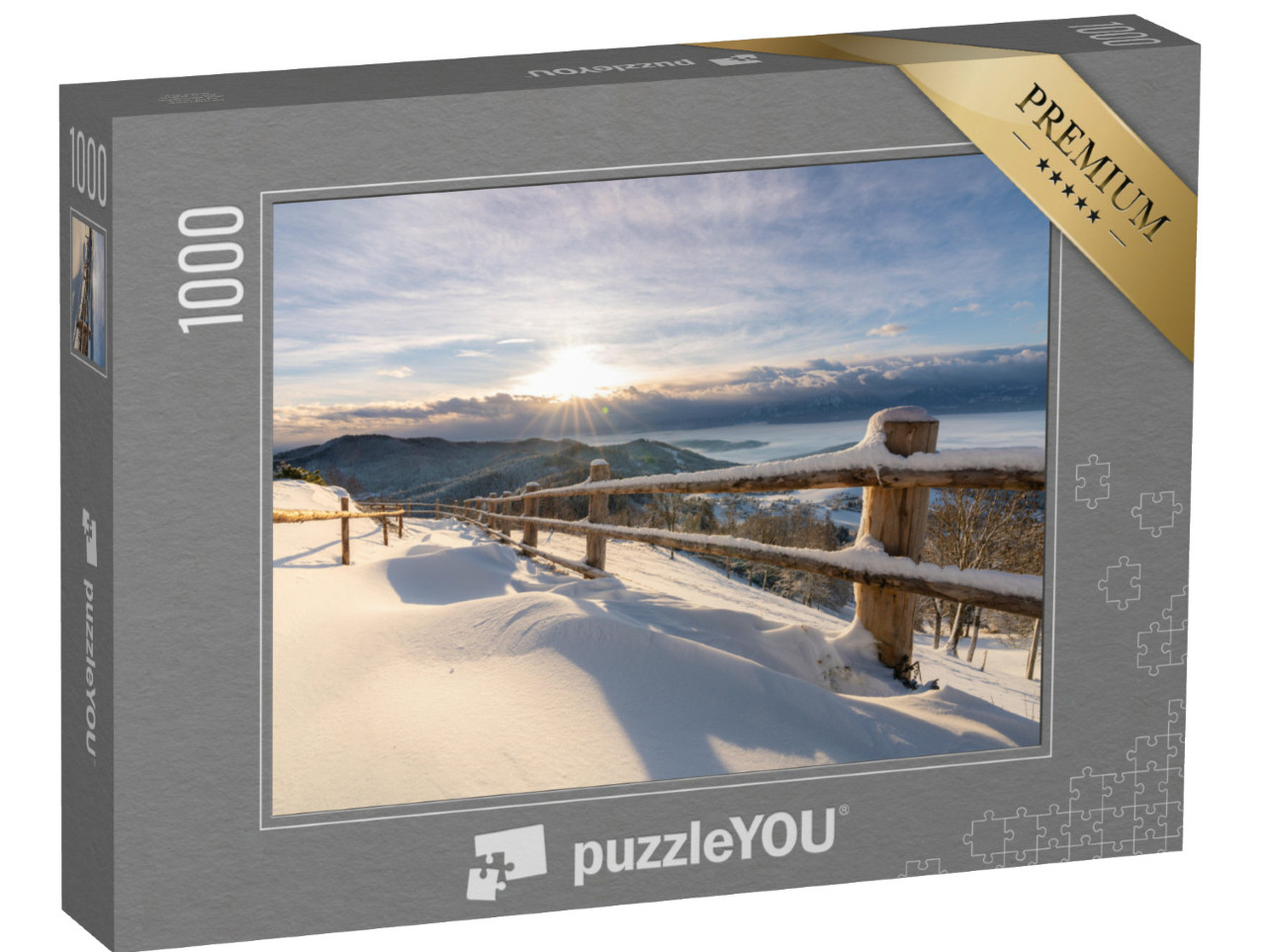 Puzzle 1000 pezzi „Magica alba invernale sul Magdalensberg“