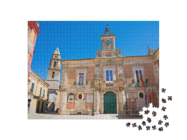 Puzzle 1000 pezzi „Palazzo del Municipio. San Severo. Puglia. Italia.“