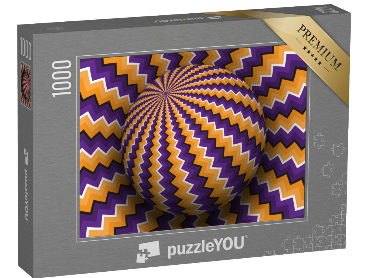 Puzzle 1000 pezzi „Illusione ottica: la palla galleggiante“