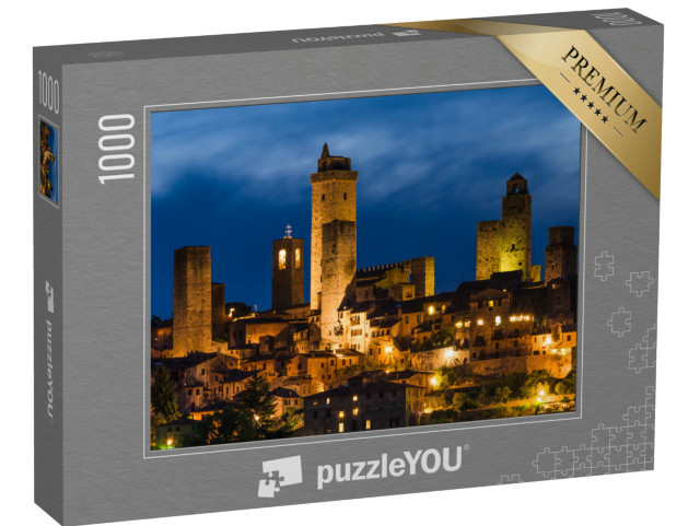 Puzzle 1000 pezzi „San Gimignano è una piccola città medievale fortificata in provincia di Siena, in Toscana“