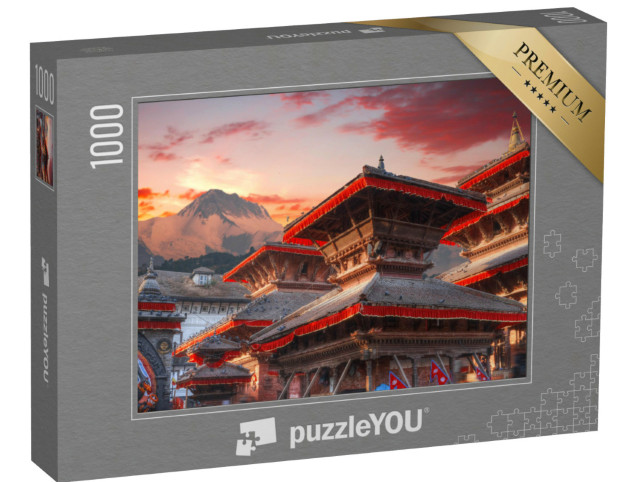 Puzzle 1000 pezzi „L'antica città di Patan nella Valle di Kathmandu, Nepal“