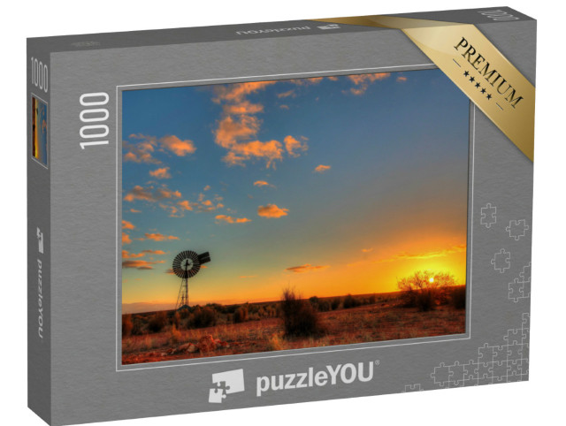 Puzzle 1000 pezzi „Mulino a vento nel remoto outback australiano“