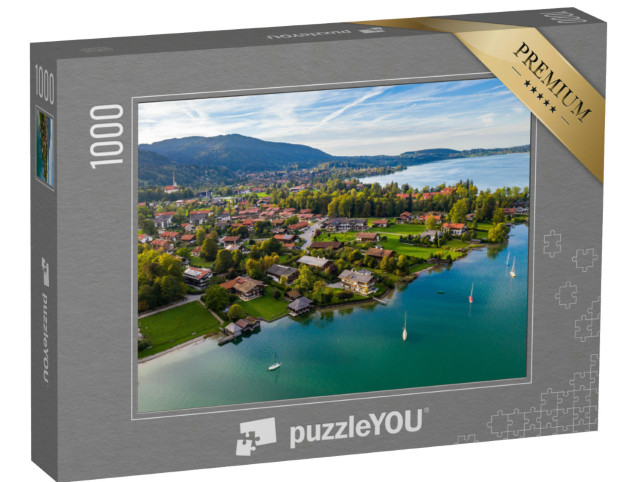 Puzzle 1000 pezzi „Lago Tegernsee vicino a Rottach-Egern in Baviera“